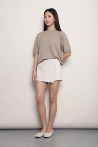 Better Basics Knit Blouse Taupe (Backorder)