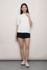 Better Basics Knit Blouse Off White (Backorder)