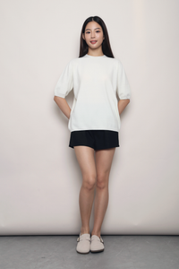 Better Basics Knit Blouse Off White (Backorder)