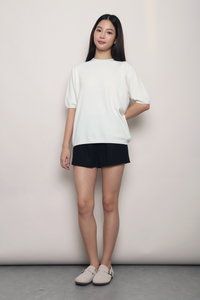 Better Basics Knit Blouse Off White (Backorder)