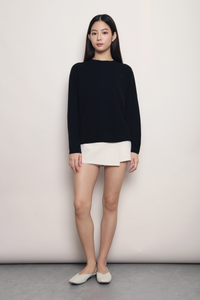 Between Seasons Knit Top Black (Backorder)