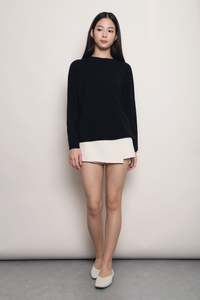 Between Seasons Knit Top Black (Backorder)