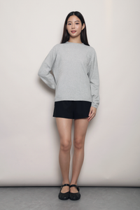 Between Seasons Knit Top Heather Grey (Backorder)