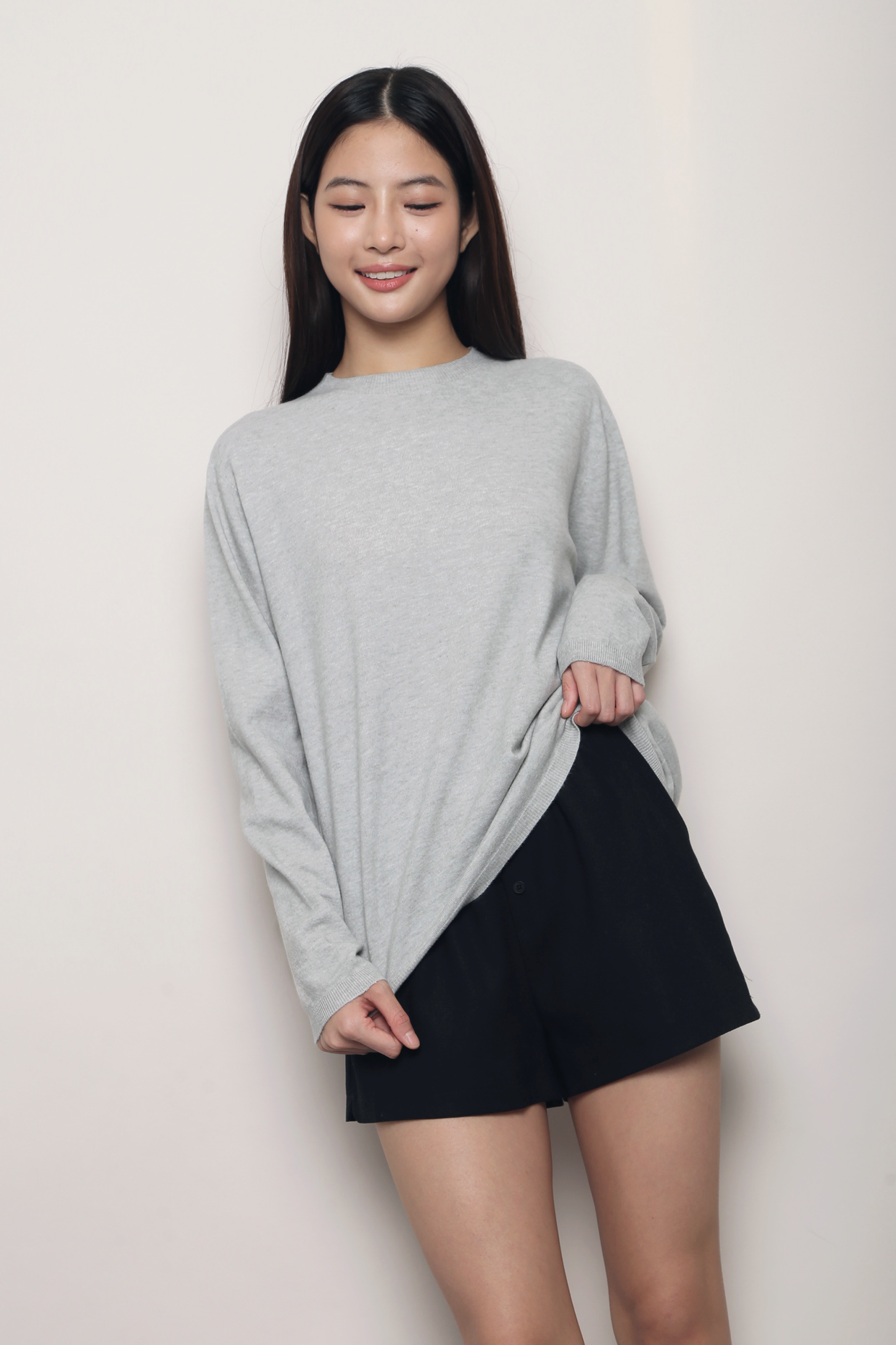 Between Seasons Knit Top Heather Grey (Backorder)