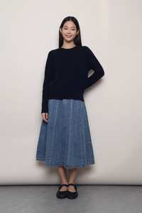 (Premium) Countryside Cable Knit Sweater Navy (Backorder)