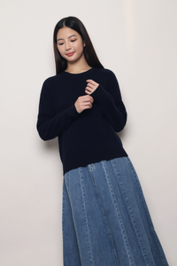 (Premium) Countryside Cable Knit Sweater Navy (Backorder)