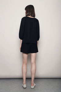 Blyth Gathered Blouse Black