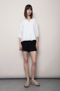 Blyth Gathered Blouse White