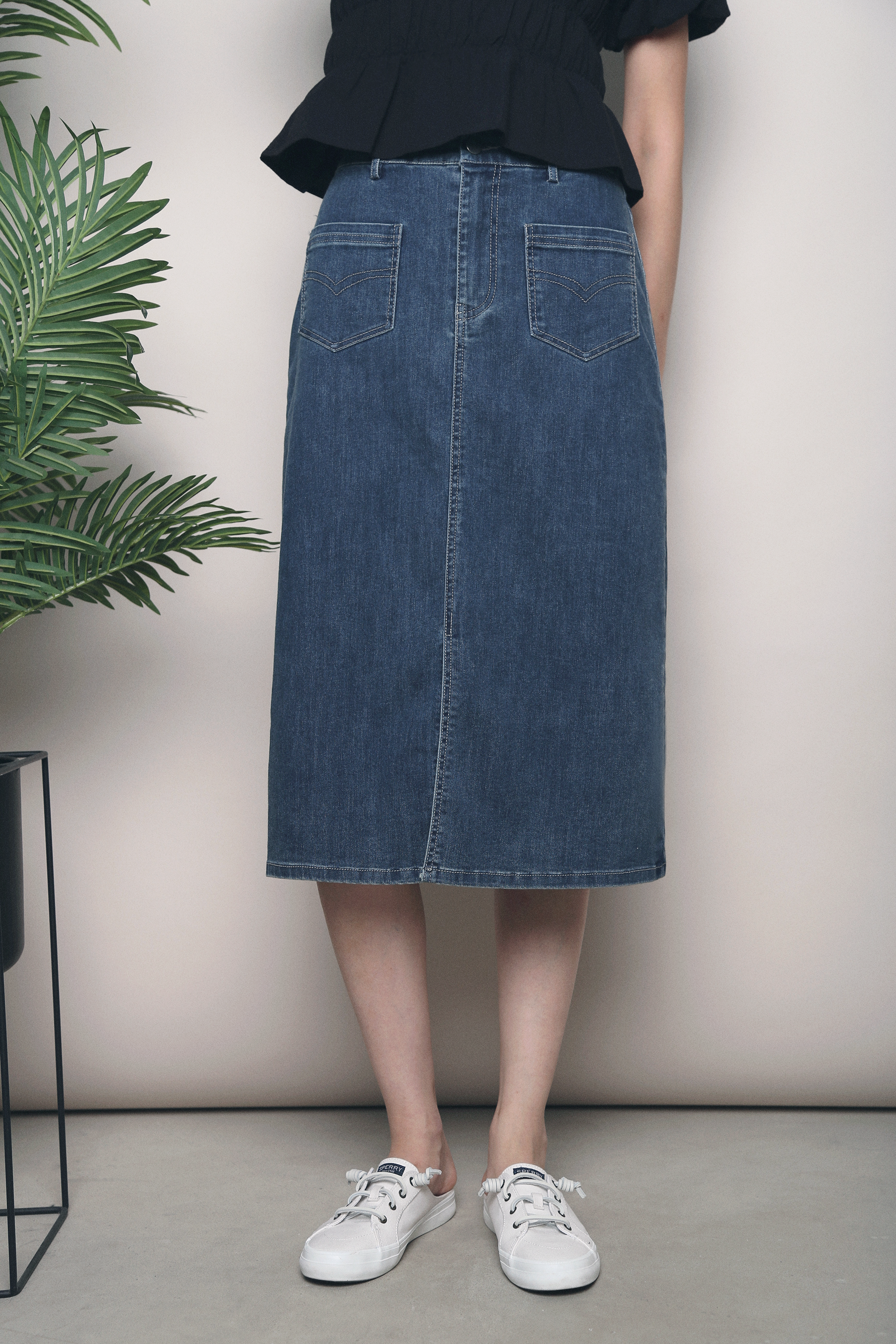Bora Pocket Denim Skirt (Restock)
