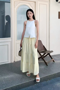 Bow Alert Strappy Top White