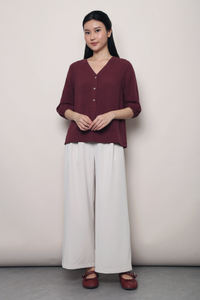 Brookside Pleat Pants Ivory (Restock)