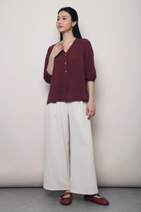 Brookside Pleat Pants Ivory (Restock)