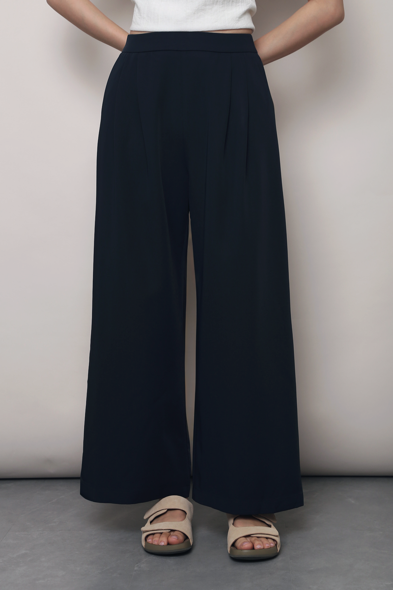 Brookside Pleat Pants Navy