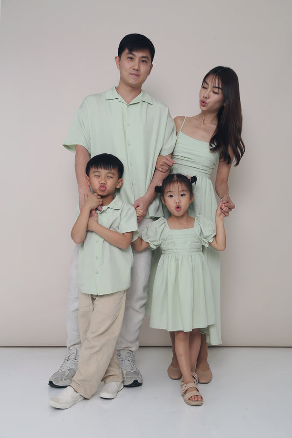 CNY MINI Glennis Ruche Dress Apple mint