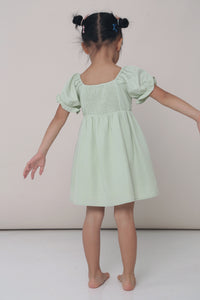 CNY MINI Glennis Ruche Dress Apple mint