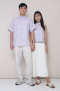 CNY Noah Oriental Shirt Amethyst
