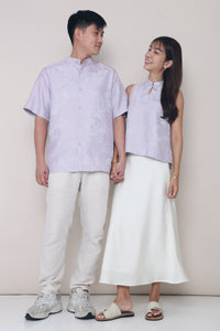 CNY Noah Oriental Shirt Amethyst