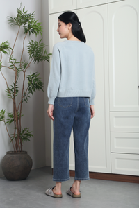 Cambridge Button Down Sweater Baby Blue