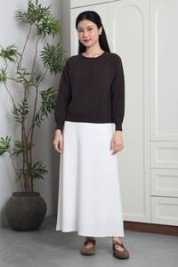 Cambridge Button Down Sweater Brown