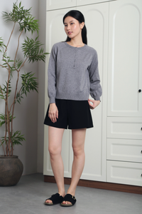 Cambridge Button Down Sweater Grey