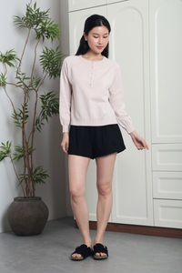 Cambridge Button Down Sweater Light Blush