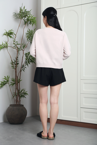 Cambridge Button Down Sweater Light Blush