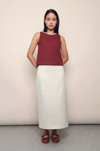 Celestial Bejeweled Vest Top Wine