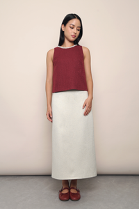 Celestial Bejeweled Vest Top Wine