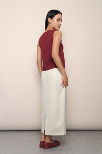 Celestial Bejeweled Vest Top Wine