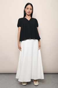 Celestine Floaty Babydoll Top Black (Restock)