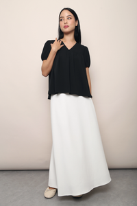 Celestine Floaty Babydoll Top Black (Restock)