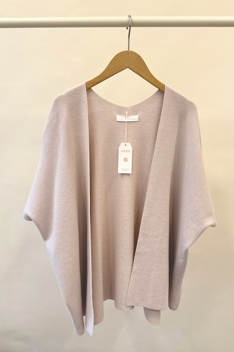 Chate V2 Drape Cardigan Greige (Backorder)