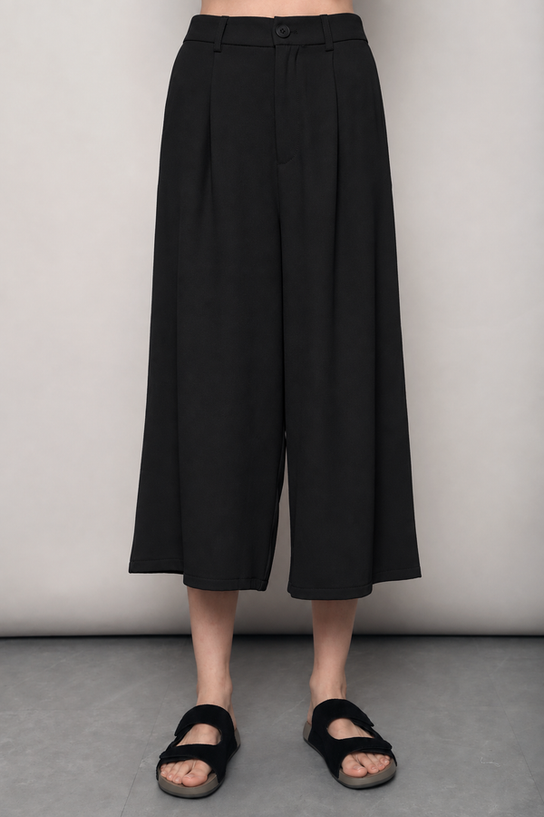 City Pleat Culottes Black (Backorder II)