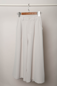 City Pleat Culottes Cream
