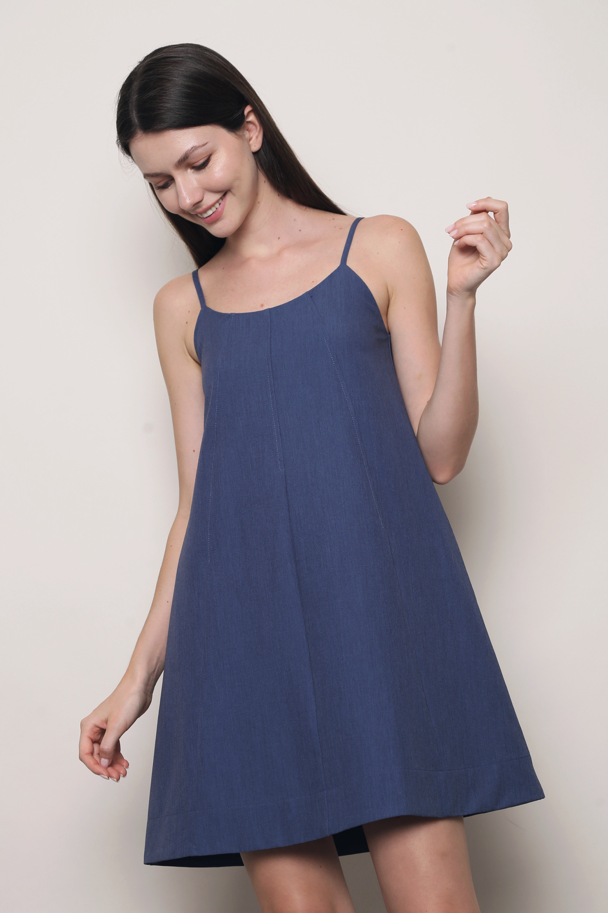 Clean Lines 2-Way Dress Denim Blue