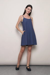 Clean Lines 2-Way Dress Denim Blue