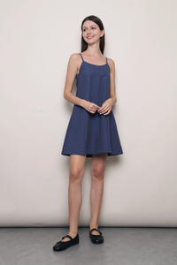 Clean Lines 2-Way Dress Denim Blue