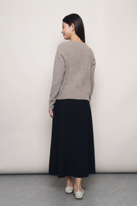 (Premium) Countryside Cable Knit Sweater Taupe (Backorder)