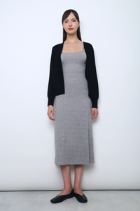Daily Open Knit Cardigan Black
