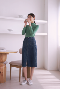 Luke Basic Knit Top Green