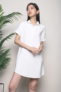 Jenner Shirt Dress White