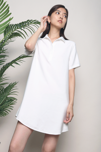 Jenner Shirt Dress White