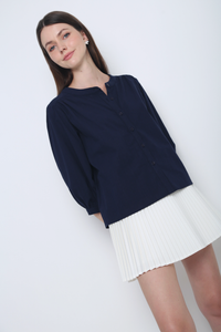 Demi Linen Shirt Navy