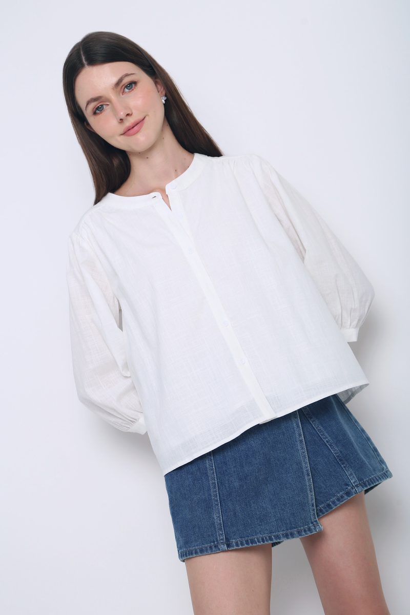 Demi Linen Shirt White