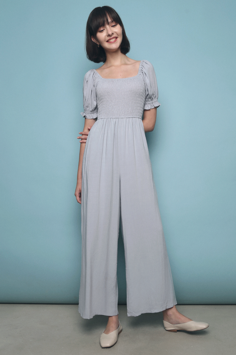 Dessie Linen Jumpsuit Sky