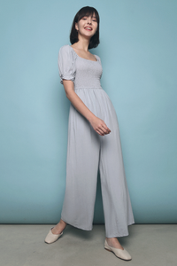 Dessie Linen Jumpsuit Sky