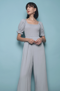Dessie Linen Jumpsuit Sky