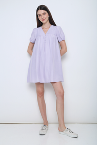 Dove Pleat Dress Periwinkle