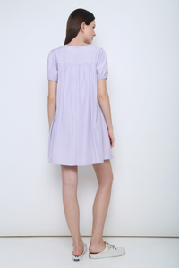 Dove Pleat Dress Periwinkle