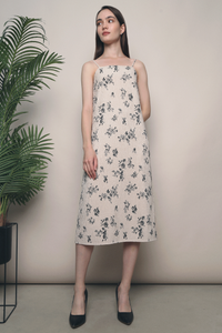 Imerin Textured Pencil Dress Malt